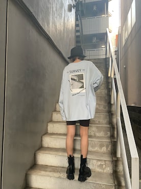 西條 愛(EMODA)さん（レディース・164cm）の冬コーディネート