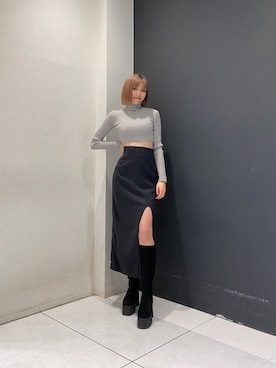 西條 愛(EMODA)さん（レディース・164cm）の冬コーディネート