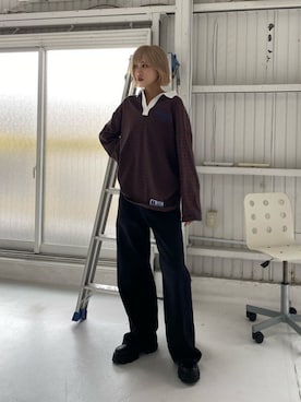 「RUSSELL（ラッセル）のアイテム」を使った、西條 愛(EMODA)さん（レディース・164cm）の秋コーディネート