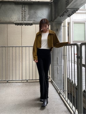 「EMODA（エモダ）のアイテム（その他パンツ）」を使った、西條 愛(EMODA)さん（レディース・164cm）の夏コーディネート