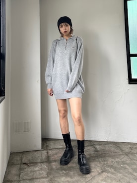 「EMODA（エモダ）のアイテム（ワンピース）」を使った、西條 愛(EMODA)さん（レディース・164cm）の夏コーディネート