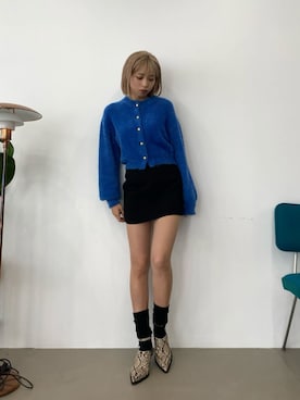 「EMODA（エモダ）のアイテム（パンプス）」を使った、西條 愛(EMODA)さん（レディース・164cm）の夏コーディネート