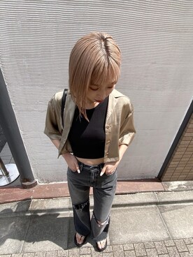 西條 愛(EMODA)さん（レディース・164cm）の春コーディネート