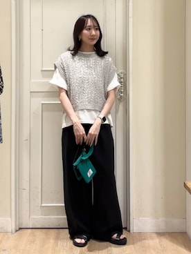 「studio CLIP（スタディオクリップ）のアイテム（トップス）」を使った、さこ2442さん（レディース・161cm）の春コーディネート