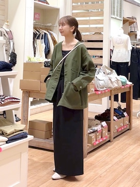 「アイテム（デニムジャケット）」を使った、さこ2442さん（レディース・161cm）の夏コーディネート