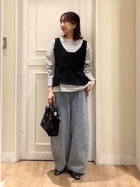 さこ2442さん（レディース・161cm）の冬コーディネート