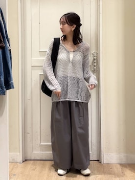 「studio CLIP（スタディオクリップ）のアイテム（バッグ）」を使った、さこ2442さん（レディース・161cm）の春コーディネート