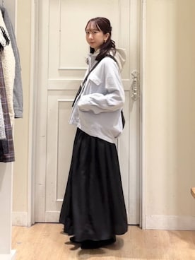 「アイテム（ノーカラージャケット）」を使った、さこ2442さん（レディース・161cm・20代）の冬コーディネート