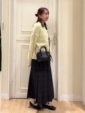 「studio CLIP（スタディオクリップ）のアイテム（バッグ）」を使った、さこ2442さん（レディース・161cm）の冬コーディネート