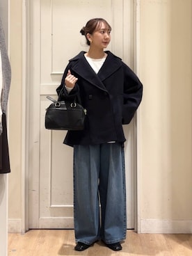 「アイテム（ピーコート）」を使った、さこ2442さん（レディース・161cm・20代）の秋コーディネート