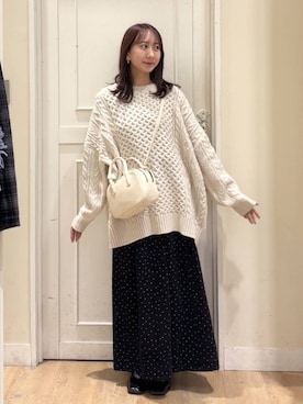 さこ2442さん（レディース・161cm）の冬コーディネート