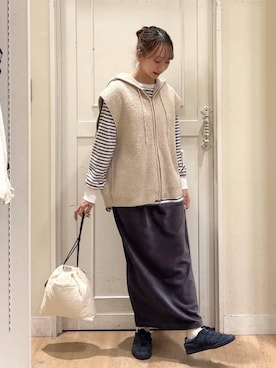 さこ2442さん（レディース・161cm）の冬コーディネート