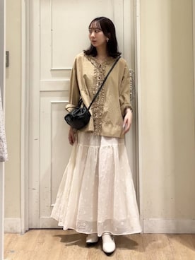 「studio CLIP（スタディオクリップ）のアイテム」を使った、さこ2442さん（レディース・161cm）の春コーディネート