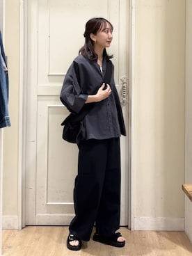 「studio CLIP（スタディオクリップ）のアイテム（パンツ）」を使った、さこ2442さん（レディース・161cm）の春コーディネート