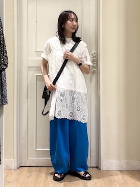 「studio CLIP（スタディオクリップ）のアイテム（バッグ）」を使った、さこ2442さん（レディース・161cm）の春コーディネート