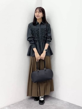 さこ2442さん（レディース・161cm）の冬コーディネート