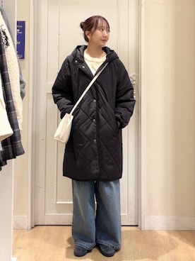 「アイテム（ダウンジャケット/コート）」を使った、さこ2442さん（レディース・161cm・20代）の冬コーディネート