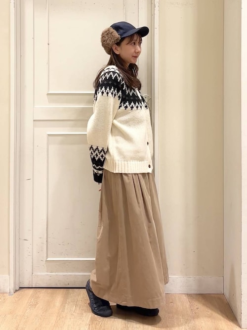 セール】5ゲージダブルフロントフェアアイルニットカーディガン