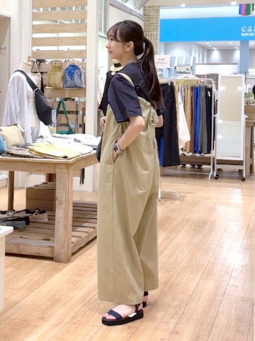 セール】コットンナイロンワッシャーサロペット（サロペット
