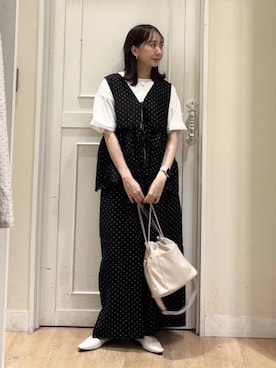 「studio CLIP（スタディオクリップ）のアイテム」を使った、さこ2442さん（レディース・161cm）の春コーディネート