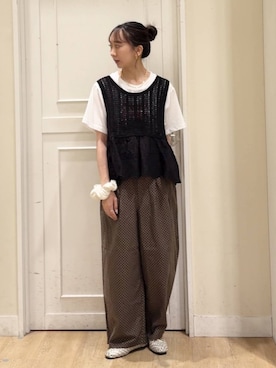 「studio CLIP（スタディオクリップ）のアイテム」を使った、さこ2442さん（レディース・161cm）の夏コーディネート