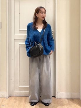 「studio CLIP（スタディオクリップ）のアイテム（トートバッグ）」を使った、さこ2442さん（レディース・161cm）の秋コーディネート