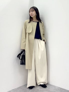 「アイテム（トレンチコート）」を使った、さこ2442さん（レディース・161cm・20代）の冬コーディネート