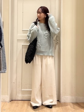 「アイテム（トートバッグ、ブラック系）」を使った、さこ2442さん（レディース・161cm）の秋コーディネート