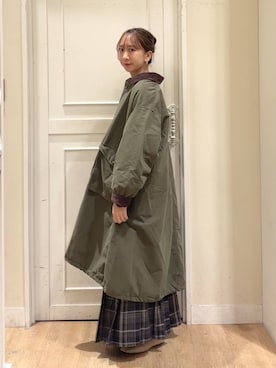 「アイテム（モッズコート）」を使った、さこ2442さん（レディース・161cm・20代）の秋コーディネート