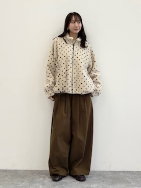 「studio CLIP（スタディオクリップ）のアイテム」を使った、さこ2442さん（レディース・161cm）の秋コーディネート