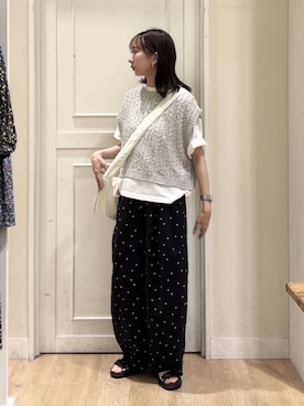 「studio CLIP（スタディオクリップ）のアイテム（トップス）」を使った、さこ2442さん（レディース・161cm）の春コーディネート