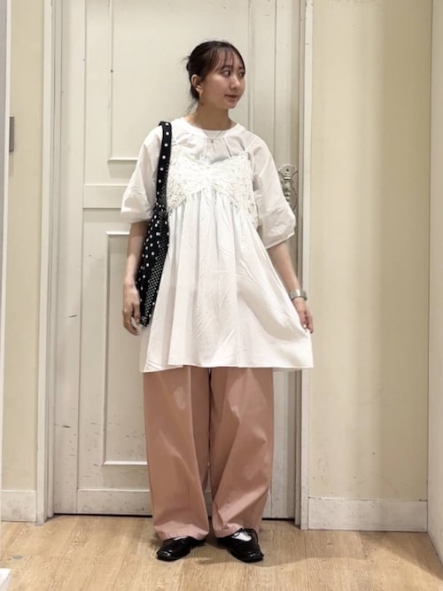 【お取り置き】バテンタンクチュニック新品 バテンレースキャミソールチュニックワンピース（チュニック）｜studio