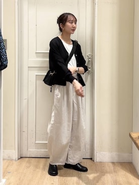 「studio CLIP（スタディオクリップ）のアイテム（バッグ）」を使った、さこ2442さん（レディース・161cm）の春コーディネート