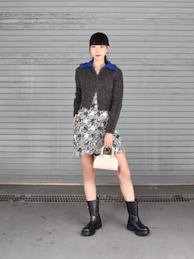 「DIESEL（ディーゼル）のアイテム（ワンピース）」を使った、AYAさん（レディース・167cm）の秋コーディネート