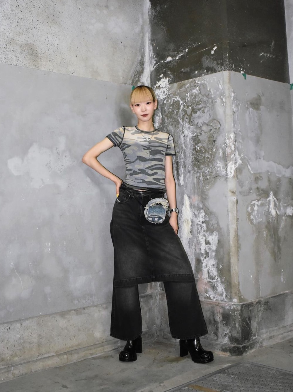 専用　DIESEL｜25ss T-AKARA 雨モチーフカットソー　S 極美品 専用 DIESEL｜25ss T-AKARA 雨モチーフカットソー S 極美品