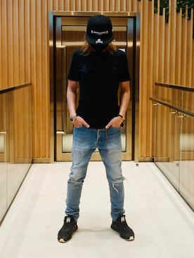 「MASTERMIND WORLD（マスターマインドワールド）のアイテム」を使った、Bie Ngさん（メンズ・173cm）の秋コーディネート