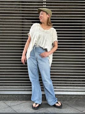 丸山彩也夏さん(レディース・161cm)の夏コーディネート