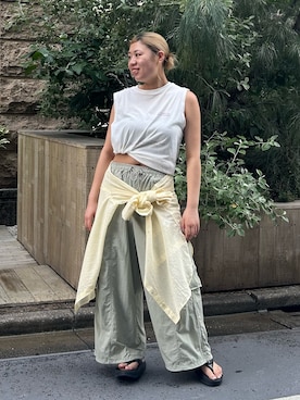 丸山彩也夏さん(レディース・161cm)の夏コーディネート
