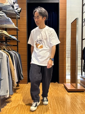 「NOLLEY'S LIGHT（ノーリーズライト）のアイテム」を使った、atsushiさん（メンズ・160cm）の夏コーディネート