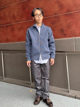 「アイテム（パンツ）」を使った、atsushiさん（メンズ・160cm・50代）の秋コーディネート