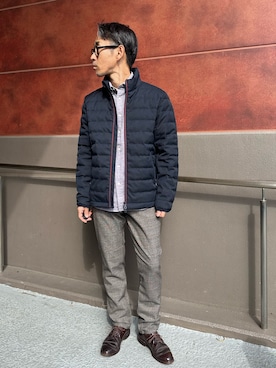 「アイテム（トップス）」を使った、atsushiさん（メンズ・160cm・50代）の秋コーディネート