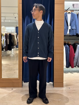 「アイテム（トップス）」を使った、atsushiさん（メンズ・160cm・50代）の冬コーディネート