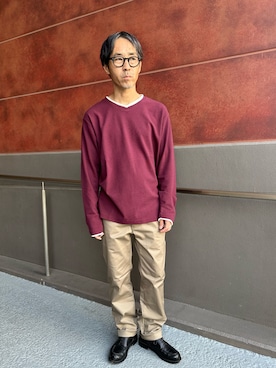 「アイテム（パンツ）」を使った、atsushiさん（メンズ・160cm・50代）の秋コーディネート