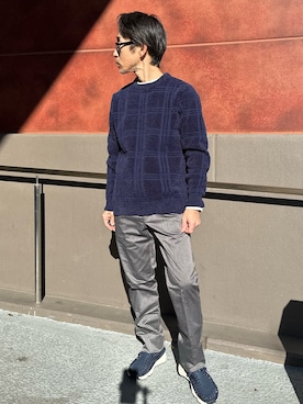 「NOLLEY'S LIGHT（ノーリーズライト）のアイテム」を使った、atsushiさん（メンズ・160cm）の冬コーディネート