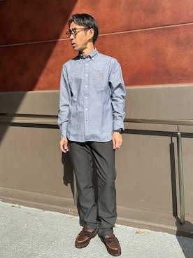 「アイテム（パンツ）」を使った、atsushiさん（メンズ・160cm・50代）の秋コーディネート