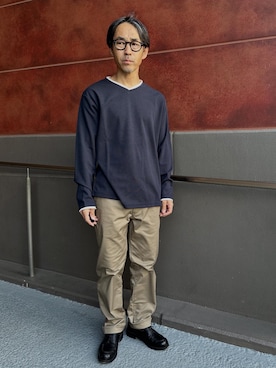 「アイテム（パンツ）」を使った、atsushiさん（メンズ・160cm・50代）の秋コーディネート