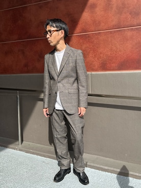 「アイテム（テーラードジャケット）」を使った、atsushiさん（メンズ・160cm・50代）の秋コーディネート