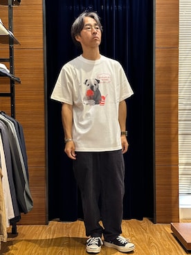 「NOLLEY'S LIGHT（ノーリーズライト）のアイテム」を使った、atsushiさん（メンズ・160cm）の夏コーディネート