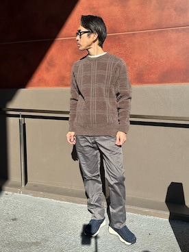 「NOLLEY'S LIGHT（ノーリーズライト）のアイテム」を使った、atsushiさん（メンズ・160cm）の冬コーディネート