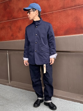 「NOLLEY'S LIGHT（ノーリーズライト）のアイテム」を使った、atsushiさん（メンズ・160cm）の冬コーディネート